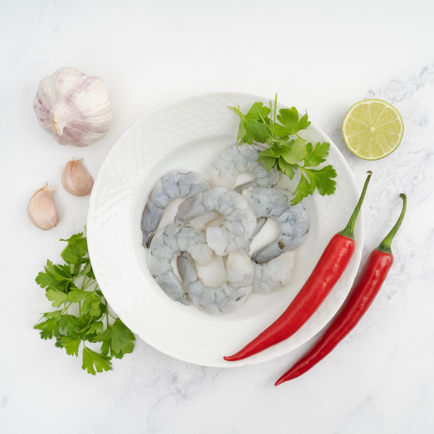 Vannameiräkor Färskfrysta